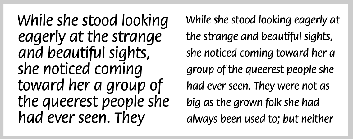 ITC Flora spacing demonstration