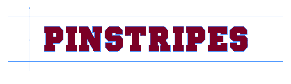 Vertical line next to text