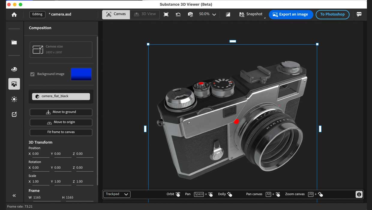 Adobe Substance 3D viewer