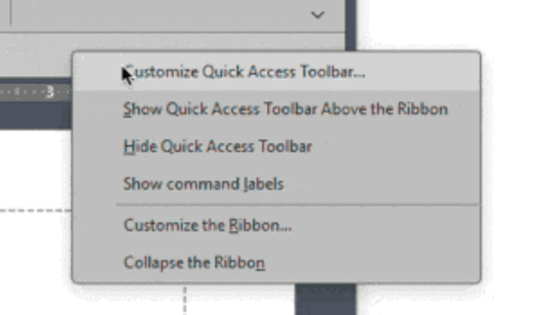 powerpoint customize quick access toolbar