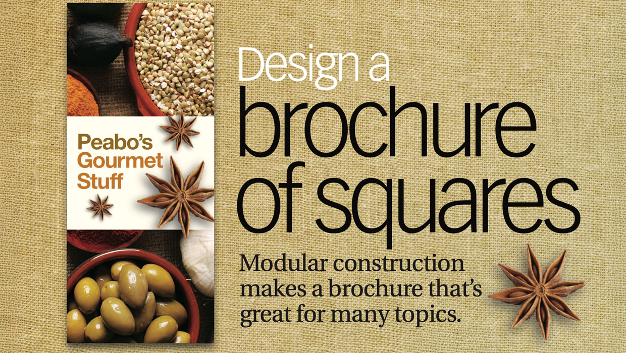 Before&After Magazine: Design a Brochure of Squares