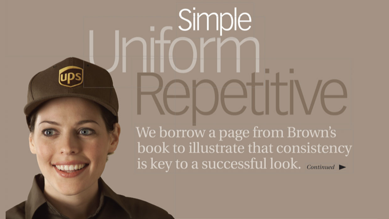 UPS Branding guide from Before&After Magazine
