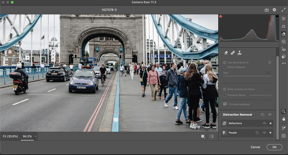 New features in Photoshop 2025: removing people