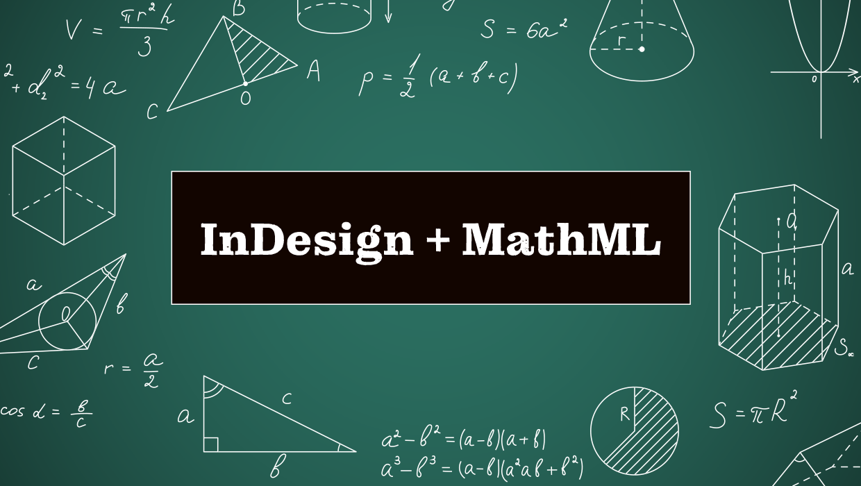 InDesign + MathML
