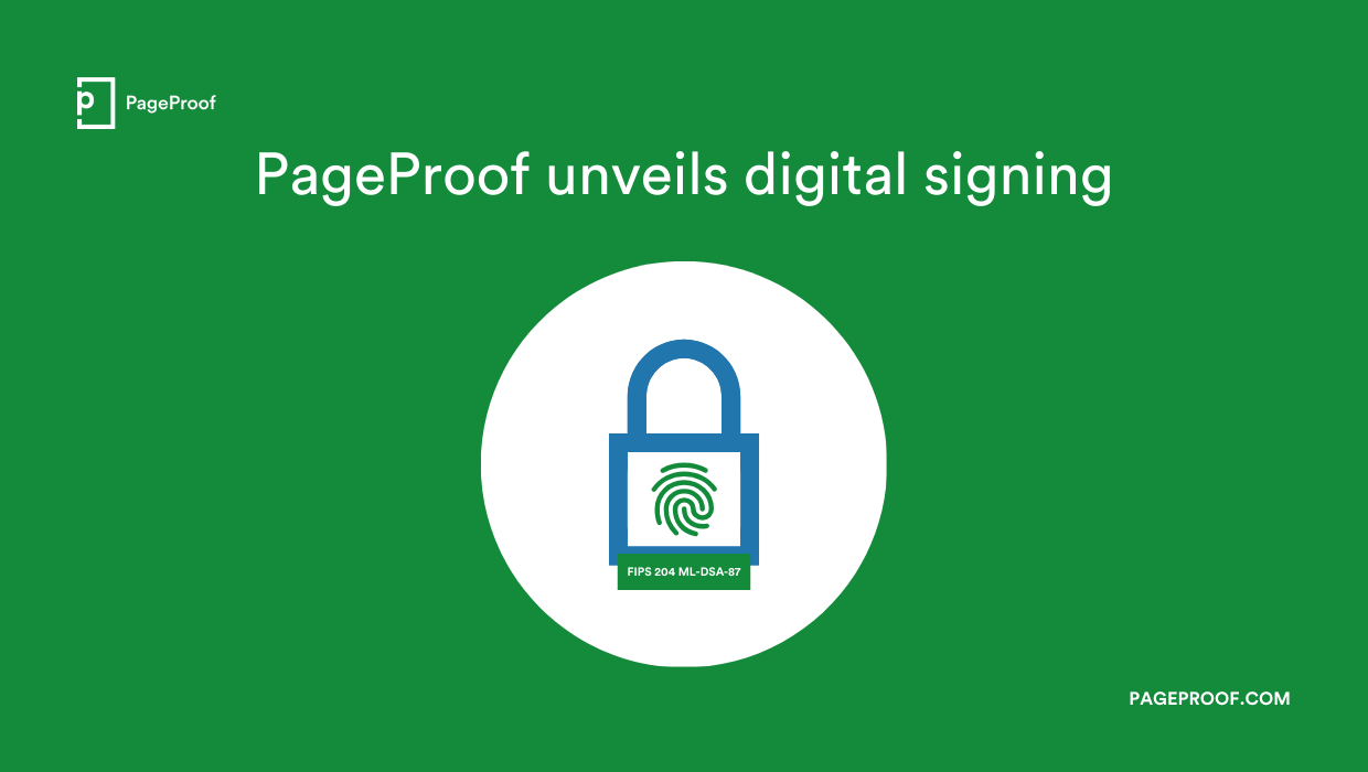 PageProof unveils digital signing