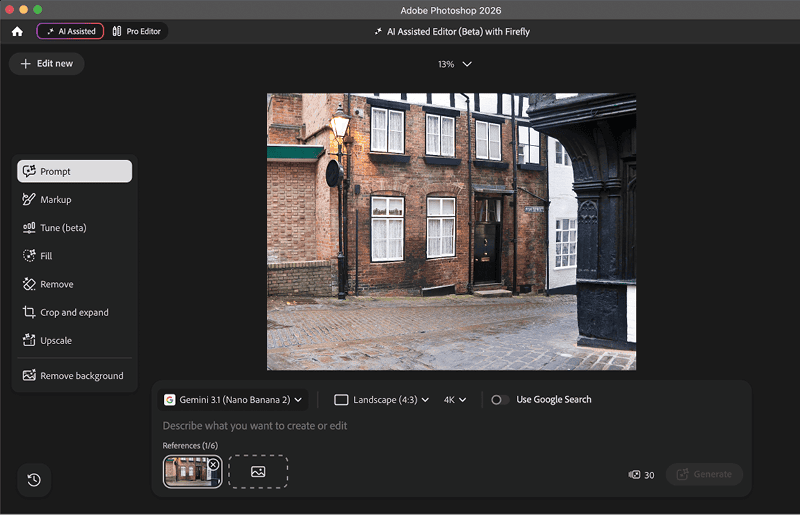 Figure 18. Full-on AI Assisted mode for those who don’t use Photoshop
