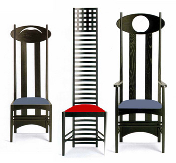 chairs designed by Charles Rennie Mackintosh