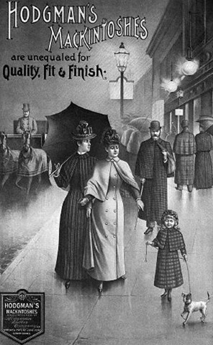 advertisement for Hodgman Company's Mackintosh coats