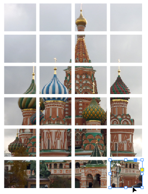 The MakeGrid script on an image.