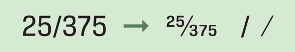Slash Fraction Bar Slash Fraction Bar