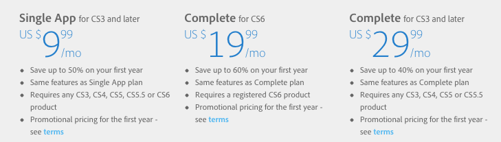 Creative Cloud promotions Creative Cloud promotions