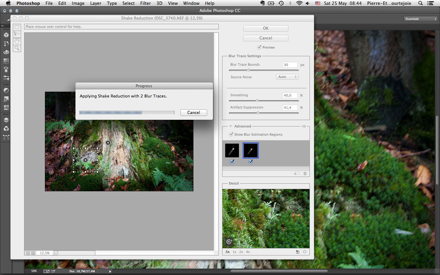 Photoshop CC Camera Shake Reduction filter