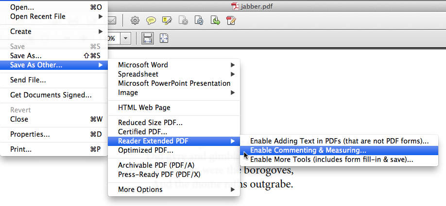 Save As Reader Extended PDF Save As Reader Extended PDF