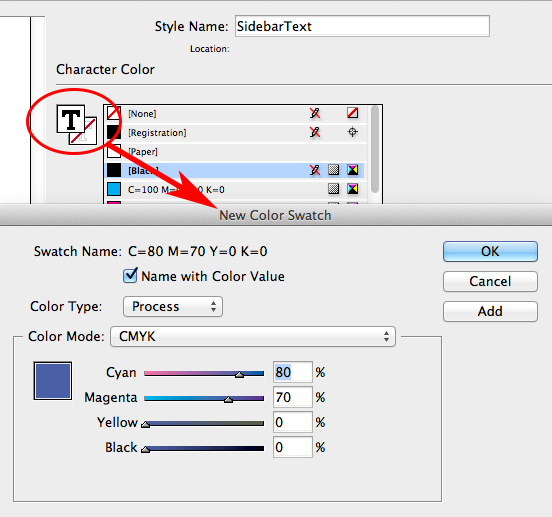 Create a color swatch Create a color swatch