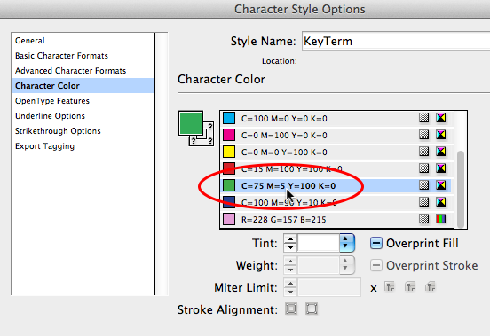 Removing character color Removing character color