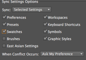 sync settings sync settings