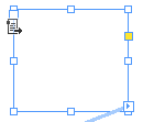 Primary Text Frame shows master page icon at in port position.