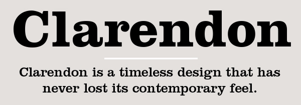 Clarendon typeface
