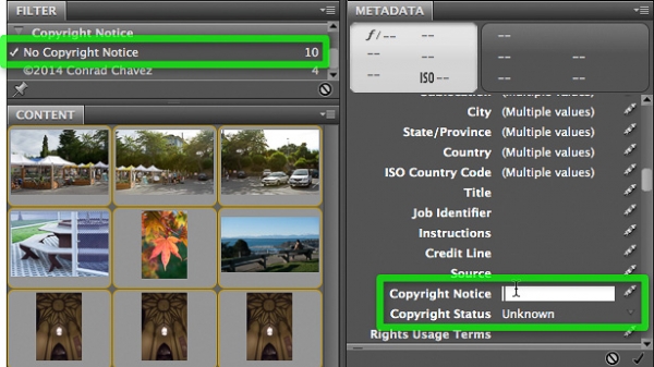 Finding images without a Copyright Notice